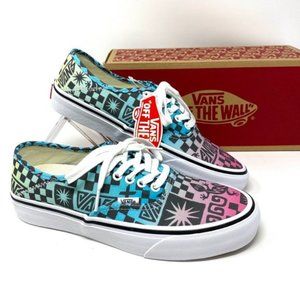 💖MEGA SALE💖Vans SF Tribal Check Multi Blue Canvas Sneakers Women's VN0A3MU642K